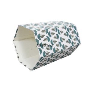 ถังขยะกระดาษแข็งคุณภาพสูงทันสมัย หุ้มด้วยผ้าฝ้าย 100% รับทำโลโก้ตามสั่ง พิมพ์ลายดอกไม้ด้วยระบบดิจิทัล - Product Image 4