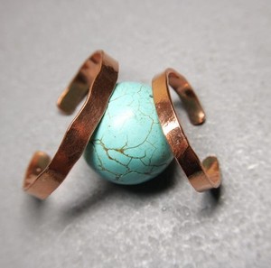Handcrafted Wavy <b>Copper</b> Cuff Bracelet Minimalist Open <b>Bangle</b> Modern Artisan Jewelry Elegant Adjustable Bracelet Open <b>Bangle</b> - Product Image 1