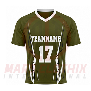 ชุดเสื้อเจอร์ซีย์ลาครอสแขนสั้นแบบใหม่ ดีไซน์สวย คุณภาพสูง ระบายอากาศได้ดี ชุดกีฬาลาครอส ราคาถูก - Product Image 4
