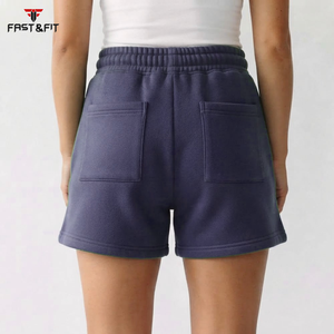 2026 Collection Wholesale High Waist Breathable Quick Dry 100% Cotton <b>Women</b> <b>Swim</b> Board <b>Shorts</b> Summer - Product Image 2