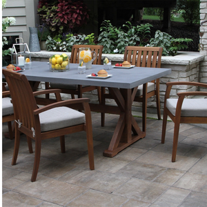 Silla de Comedor Moderna y Contemporánea de Altura Ajustable, Hecha de Madera de Teca Sólida con Acabado Natural para Uso en Exteriores - Product Image 3