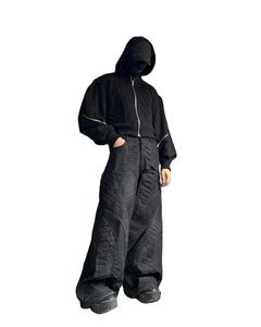 Sudadera con capucha extragrande de algodón 100% para hombre, personalizada al por mayor, ecológica, con hombros caídos, bordado en relieve, color liso, para invierno - Product Image 4