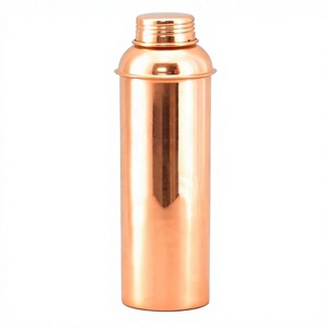 Copper Bottle Online Top Selling Indian Pure Copper Water Bottle High Gloss Polished Gym Bottle Easy Carry by Axiom Home Accents - Product Image 1