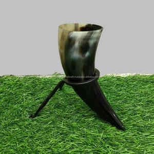 Vaso de cuerno de toro pulido hecho a mano de primera calidad para bar y uso doméstico - Product Image 5