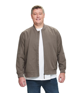 Chaqueta Bomber Rosa para Hombre, Cuello Alto Informal, Cierre de Cremallera Frontal, Corte Regular, Poliéster, Color Sólido, Ropa de Otoño - Product Image 5