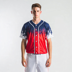 Customized Casual Baseball Uniform Short Sleeves Baseball Jersey <b>Pants</b> Set Men Button <b>Down</b> Softball Baseball Uniforms - Product Image 6