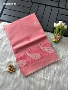 New Arrival Top Quality Doria with All-Over Butti & Paisley Border Embroidered Saree Collection Online Shopping India - Product Image 4