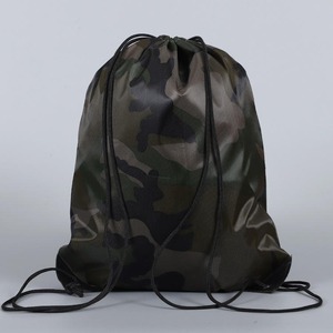 2026 New Custom Logo Polyester Nylon <b>Drawstring</b> <b>Backpack</b> Bulk Hiking Sport Gym Yoga String Promotional Bags - Product Image 1
