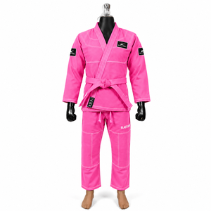 Kimono de BJJ para Mujer, Color Rosa, 100% Algodón, 460g, Corte Regular, Ropa de Artes Marciales para Adultos con Logotipo, Elástico y Duradero - Product Image 1