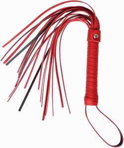 Fouet de jeu en cuir haute performance, poignée renforcée, conception de sangle durable, fétiche, taille personnalisée, emballage en vrac - Product Image 1