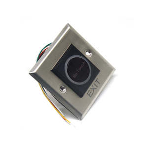 Smart Security Türschloss Entriegelung Zugangs kontrolle Notfall Edelstahl platte Touch less <span class=keywords><strong>Exit</strong></span> Button Schalter No Touch - Product Image 3