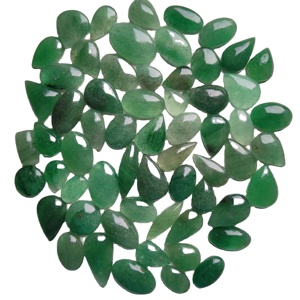 ขายส่งอัญมณี AMAN GEMS JEWELLERY ควอตซ์สตรอเบอร์รี่สีเขียวธรรมชาติทรงคาโบชอง คุณภาพดีที่สุด คริสตัลบำบัด พลอยหลวม - Product Image 4
