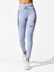 ONETEN APPAREL Leggings de yoga taille haute extensibles dans quatre directions avec fermeture éclair à la cheville, pantalon de sport uni - Product Image 6
