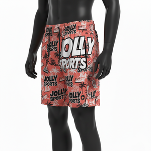 Shorts de baño para hombre premium de 140 GSM, microfibra de poliéster de secado rápido, estampado por sublimación, cintura elástica, logotipo personalizado. - Product Image 4