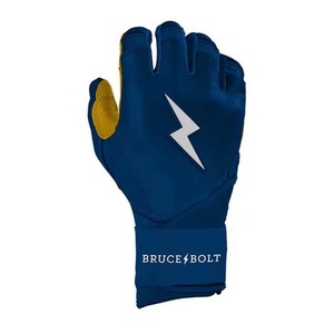 ถุงมือตีเบสบอล Bruce Bolt หนังแท้ ปรับแต่งได้ สีน้ำเงิน คุณภาพสูง สำหรับเด็กและผู้ใหญ่  โลโก้รูปสายฟ้า ปิดด้วยแถบตีนตุ๊กแก ทนทาน - Product Image 3