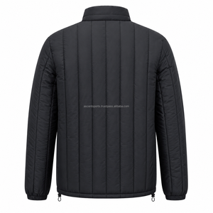 Men Winter Puffer <b>Jacket</b> Lightweight Quilted Zip Up <b>Jacket</b> Windproof Warm Padded Coat Outdoor Casual OEM Wholesale - Product Image 2