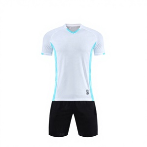 Ensembles de maillots de football personnalisés pour adultes, sublimation en gros, manches courtes, été, séchage rapide, 100% polyester, qualité supérieure, football personnalisé - Product Image 1
