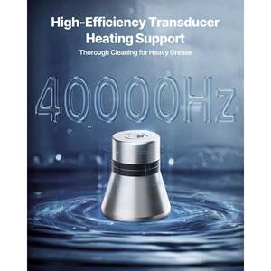 Nettoyeur à ultrasons professionnel 6L avec commande par bouton, panier en acier inoxydable pour le nettoyage des montres, des pièces de monnaie et plus encore, usage commercial - Product Image 4