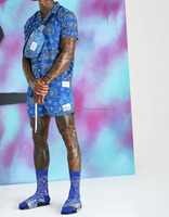 Sublimation-Ensemble 2 pièces pour homme avec logo personnalisé unisexe Ensemble jumeau court pour homme surdimensionné T-shirt et short d'été 2024