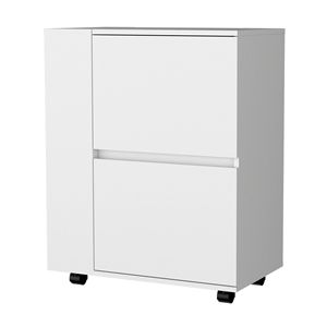 Carrello bar bianco a 2 armadietti - Product Image 3