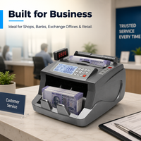 Machine à compter les billets de qualité professionnelle AL-6300, détection UV/MG, reconnaissance automatique des devises, écran LCD, compatible avec les billets de banque du monde entier