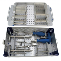 Kit d'instruments orthopédiques pour l'extraction de vis cassées Pacho-0021, kit chirurgical de déplacement de prothèses vertébrales, outils de retrait d'implants en acier réutilisable