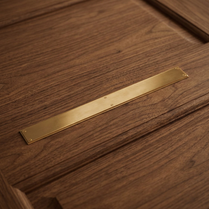 Shylish Brushed Brass Rectangle Backplate Furniture <b>Handle</b> Drawer Door Pull Modern Design Durable Rose <b>Gold</b> Finished Hardware - Product Image 6