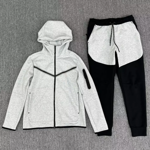 Vente en gros usine – Survêtements à capuche unis, respirants, sportifs, 100 % coton, avec logo personnalisé – Fournisseur de vêtements de fitness pour hommes et femmes - Product Image 3