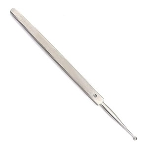 Surgical Stainless Steel Manual Buck Ear Curettes Blunt 165mm 44-610-010 Reusable Precision ENT <b>Instrument</b> CE Certified Class II - Product Image 3
