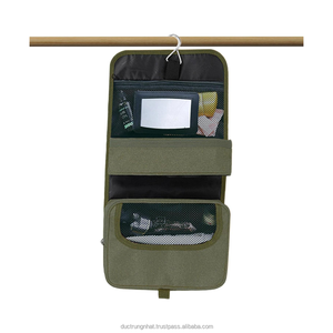 Sac à cosmétiques en cuir personnalisé en usine, imperméable, de voyage, avec fermeture éclair, grande capacité, durable, tendance, pour le maquillage - Product Image 6