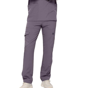 Wholesale Custom Logo High Quality Stretchable V-neck Men Medical Scrub <b>Set</b> Breathable Hospital <b>Doctor</b> Nurse Uniform Suit - Product Image 6