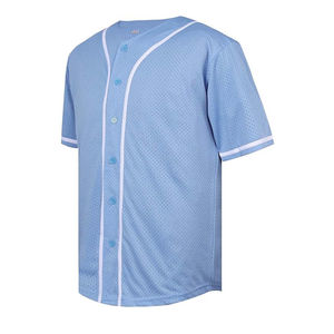 Diseño deportivo sublimable con logotipo propio, jersey de béisbol transpirable de material suave unisex para jóvenes y adultos con talla y logotipo personalizados. - Product Image 1