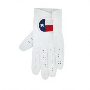 Custom Genuine Leather Golf <b>Gloves</b> Breathable Full Finger Non Slip Wrist Strap Golf <b>Hand</b> <b>Gloves</b> for Sports - Product Image 5