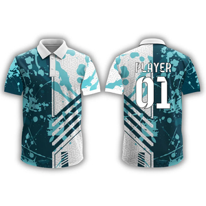 Proveedor mayorista de camisetas de críquet hechas a medida, fabricante profesional de ropa deportiva, camiseta de equipo de críquet con impresión por sublimación - Product Image 4