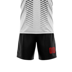 Ensemble de maillots de football à manches courtes imprimés, fabriqués en usine, légers, couleur et taille personnalisées, 100% polyester, séchage rapide - Product Image 6