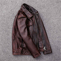 Nouvelle arrivée, veste en cuir de haute qualité pour homme, design tendance, veste en cuir de moto pour homme, veste en cuir pour homme