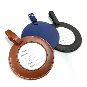 Bulk Supplying Genuine Leather Travel ID Tags Privacy Cover Design High-End Leather <b>Suitcase</b> Accessories LTG-0308 - Product Image 4
