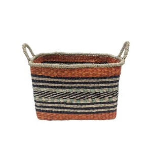 Multicolour Seagrass Tote <b>Basket</b> Handmade <b>Storage</b> <b>Basket</b> Wholesale eco-friendly Made in Viet Nam - Product Image 3