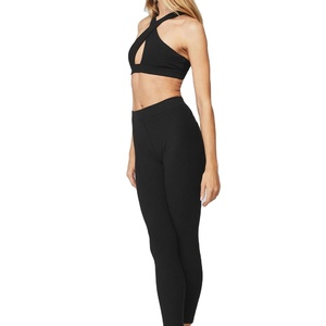 Haute qualité femmes Leggings vêtements d'entraînement costume vêtements de sport sport grande taille sans couture soutien-gorge de gymnastique Fitness Yoga ensembles - Product Image 1