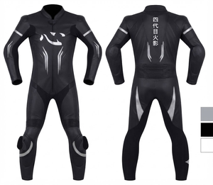 Combinaison de course MotoCP en cuir de qualité supérieure, sur mesure, homologuée CE avec protection de niveau 2, fabriquée sur mesure - Product Image 1