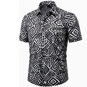 Camisa Hawaiana Estampada para Hombre con Material Suave y Transpirable, Corte Holgado, Ideal para Fiestas en la Playa, Vacaciones y Moda de Verano - Product Image 1