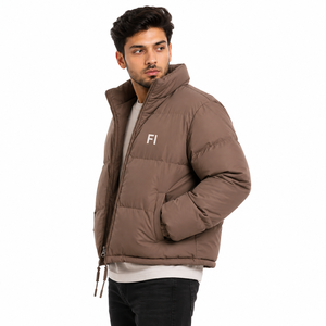 Wholesale Men's Puffer <b>Jacket</b> Quilted Padded Winter <b>Jacket</b> Stand Collar Full Zip Warm Outdoor Casual Men's <b>Jacket</b> OEM Custom USA - Product Image 4