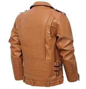 แจ็คเก็ตหนังผู้ชายคุณภาพพรีเมียม ราคาดีที่สุด แจ็คเก็ตหนังคุณภาพสูงสุด แจ็คเก็ตหนังใส่สบายสำหรับฤดูหนาว - Product Image 2