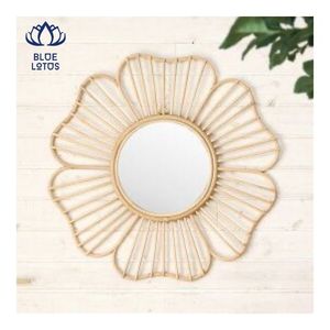 TENDENCIA ACTUAL 2026 Espejo de Ratán Estilo Tejido Decoración de Pared que Expande Espacios Pequeños y Mejora la Estética Interior del Hogar - Product Image 5