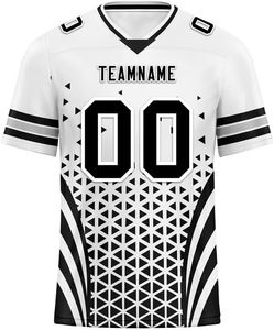 Maillot de rugby léger pour joueurs, durable, respirant, noir et blanc, impression par sublimation - Product Image 2
