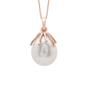 Colliers pendentifs en argent sterling 925, perle baroque naturelle de grande taille en forme de goutte d'eau, design classique en perle d'eau douce naturelle - Product Image 2