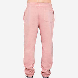 <b>Mens</b> <b>Pink</b> Jogger Pants Elastic Waist Cuffed Sweatpants with Pockets Casual Knitted <b>Trousers</b> - Product Image 2