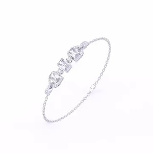 New Handmade Wonders <b>Bracelet</b> 18k Rose Gold Chain Moissanite <b>Bracelet</b> Bangle Diamond <b>Bracelet</b> Gift for - Product Image 3