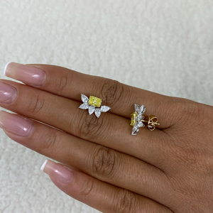 ต่างหูเพชรแล็บคุณภาพสูง ทองคำ 10k สีเหลือง เครื่องประดับแฟชั่น ความใสสูง ได้รับการรับรองจาก IGI หรูหรา ยั่งยืน เหมาะเป็นของขวัญวันเกิด - Product Image 5