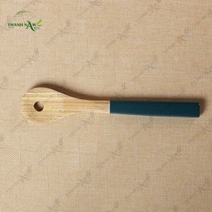 Ensemble cuillère et fourchette en bambou, couverts en bambou naturel faits à la main pour la restauration haut de gamme, l'hôtellerie et les marques de luxe - Product Image 5